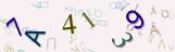 This is a captcha-picture. It is used to prevent mass-access by robots. (see: www.captcha.net)